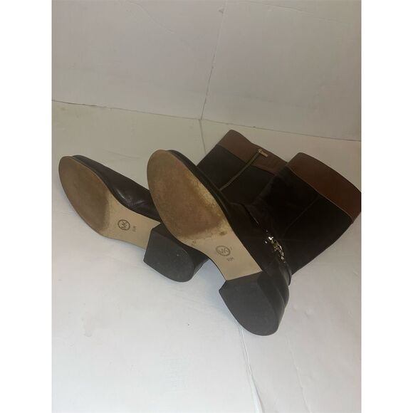 Michael Kors Women's Black Leather Riding Boots Size 8 Knee High Casual - Picture 3 of 3